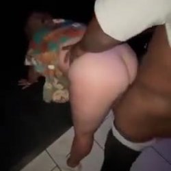 Thumbnail for  White thot fucked by BBC in a public staircase 