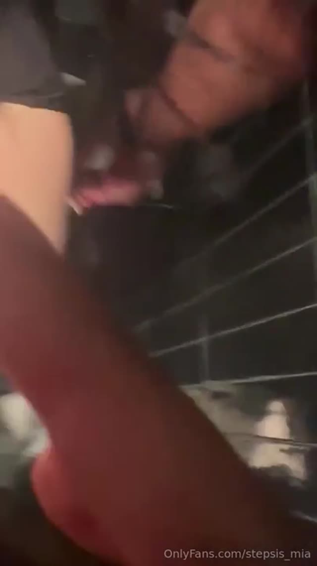 Thumbnail for  cute latina fucks bbc in public bathroom at club 