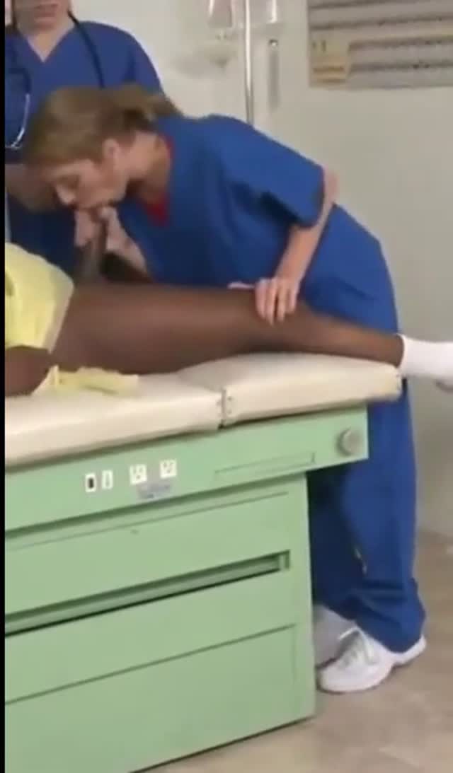 Thumbnail for  nurse getting caught sucking bbc in the examination room 